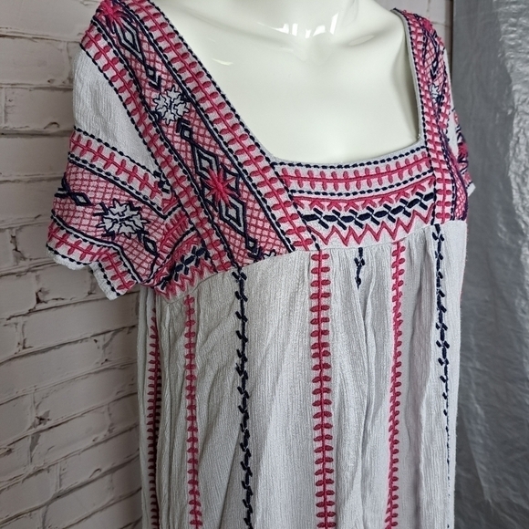 𝅺ANTHROPOLOGIE Maeve Ruidoso Embroidered Dress - Picture 13 of 13
